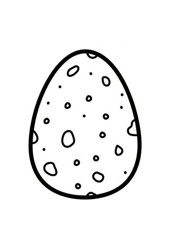 Dotted Egg Coloring Page Fun