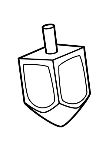 Dreidel Coloring Page: Hanukkah Fun