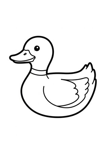 Duck Coloring Page - Printable Fun