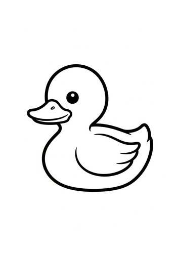 Duck Coloring Page - Printable Fun