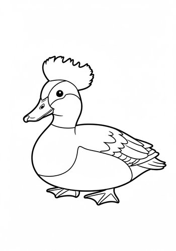 Duckling Coloring Page - Printable Fun