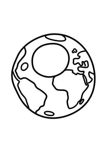 Earth Globe Coloring Page - Printable Fun