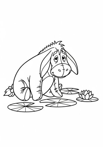Eeyore Coloring Page: A Touch Of Hundred Acre Wood
