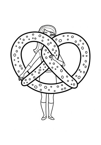 Coloring Page: Elastigirl Turning Herself Into A Human Pretzel Coloring Page