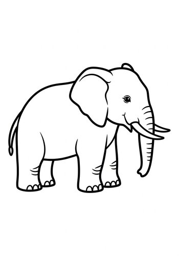Elephant Coloring Page: A Majestic Adventure