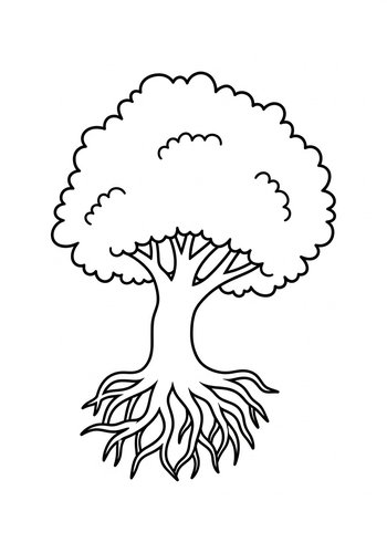 Enchanting Tree Of Life Coloring Page