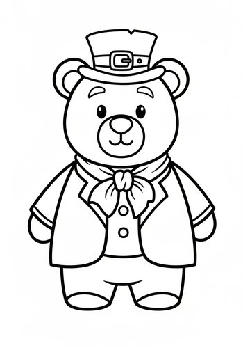 Fancy Bear Coloring Page