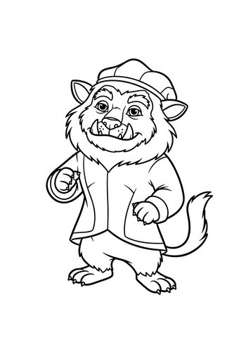 Fancy Beast Coloring Page Fun