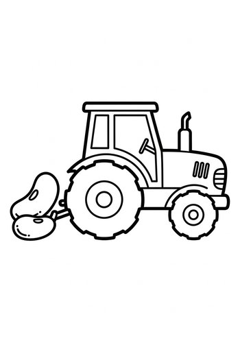 Farm Tractor Coloring Page: A Rural Adventure