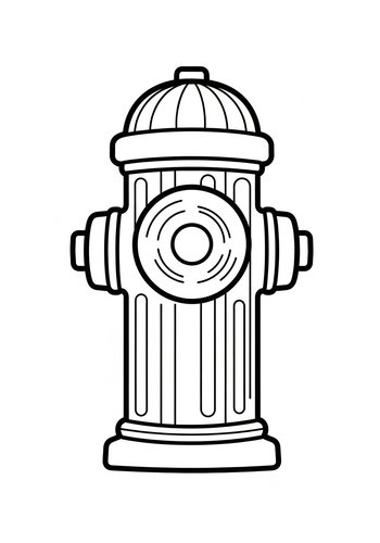 Fire Hydrant Coloring Page: Spark Creativity