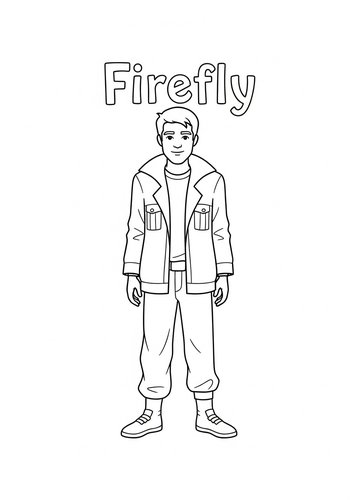Firefly Character Coloring Page