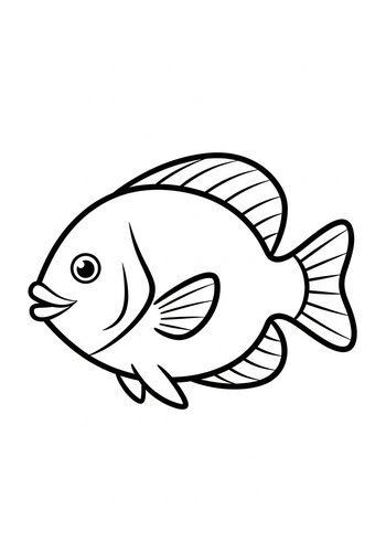 Fish Coloring Page: Aquatic Adventure