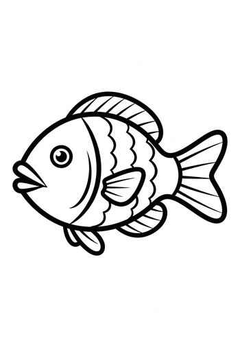 Fish Coloring Page: Dive Into Creativity
