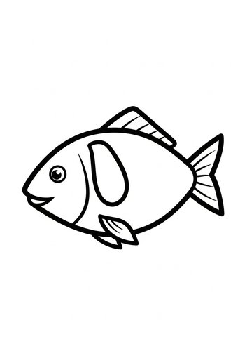 Fish Coloring Page: Dive Into Creativity