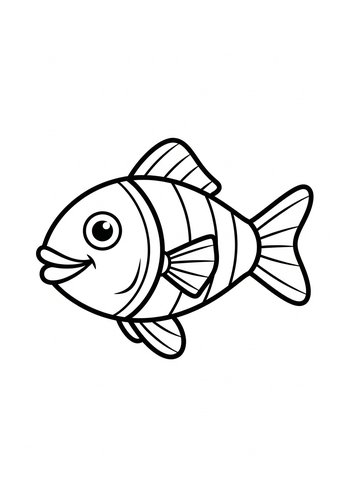 Fish Coloring Page: Underwater Fun