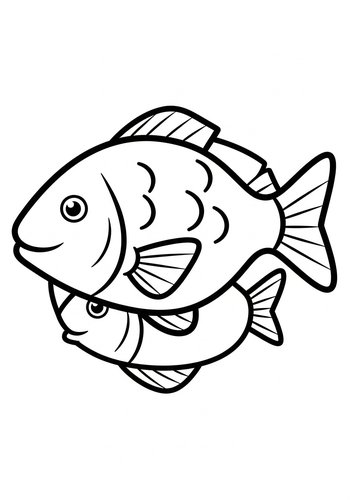 Fish Friends Coloring Page: Underwater Adventure