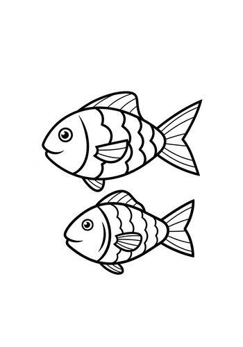 Fishy Fun: Coloring Page For Kids
