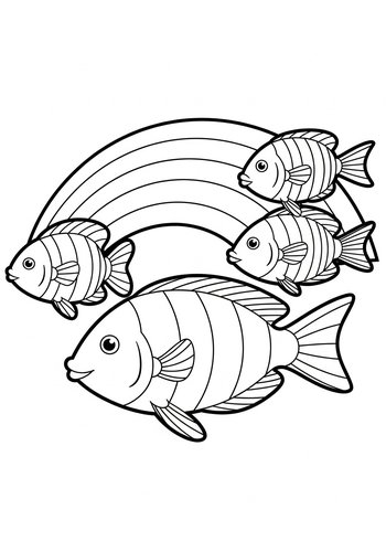 Fishy Rainbow Coloring Adventure