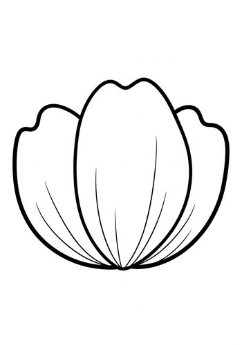 Floral Delight: A Simple Flower Coloring Page
