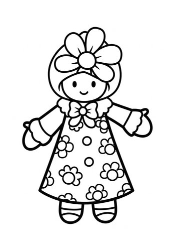 Floral Friend Coloring Page