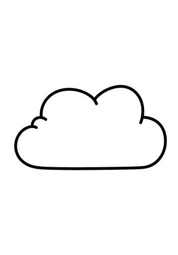 Fluffy Cloud Coloring Page: A Sky High Adventure