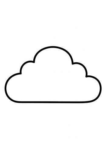 Fluffy Cloud Coloring Page: A Sky High Adventure
