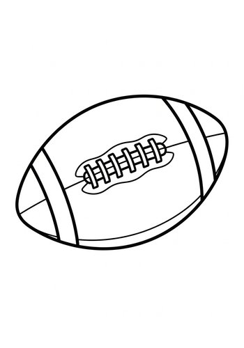 Football Coloring Page: Score Big With Creativity