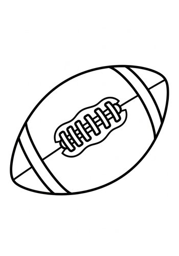 Football Coloring Page: Touchdown Fun