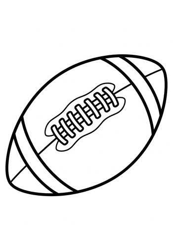 Football Coloring Page: Touchdown Fun
