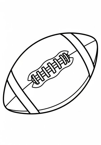 Football Coloring Page: Touchdown Fun