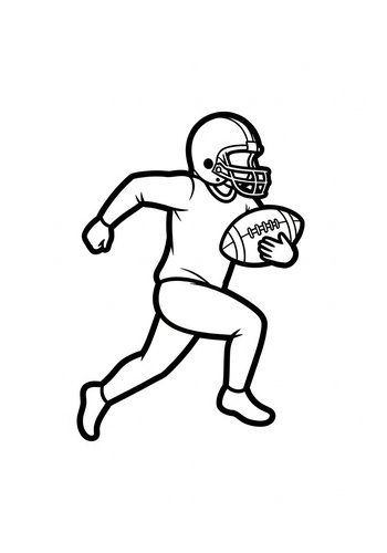 Football Star Coloring Page
