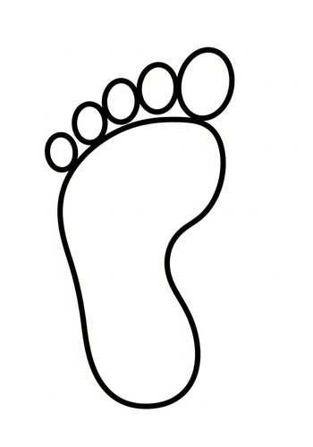 Footprint Fun: A Coloring Adventure