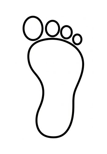 Footprint Fun: A Coloring Adventure