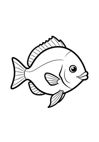 Friendly Fish Coloring Page Fun