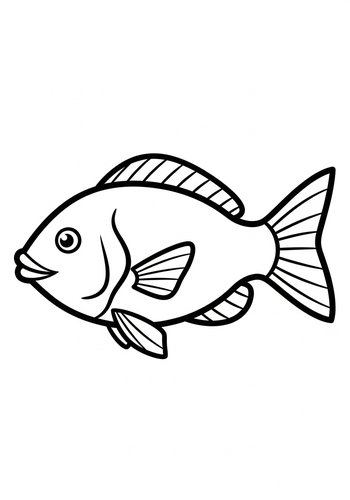 Friendly Fish Coloring Page: Ocean Fun