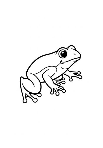 Frog Coloring Page Fun