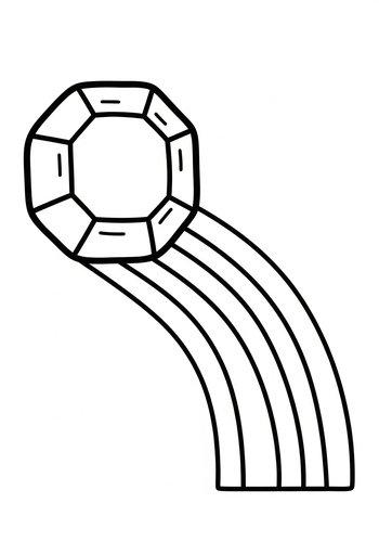 Garnet Sliding Down A Rainbow - Coloring Page Fun