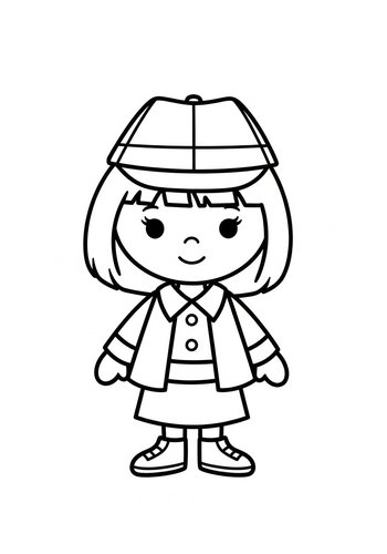 Girl Scout Adventure Coloring Page