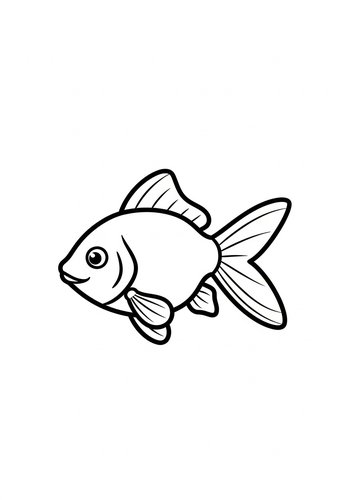 Goldfish Coloring Page: Aquatic Fun