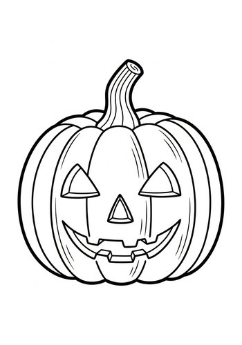 Halloween Pumpkin Coloring Page Fun
