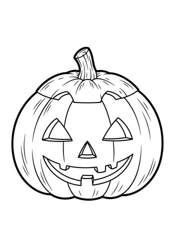 Halloween Pumpkin Coloring Page Fun