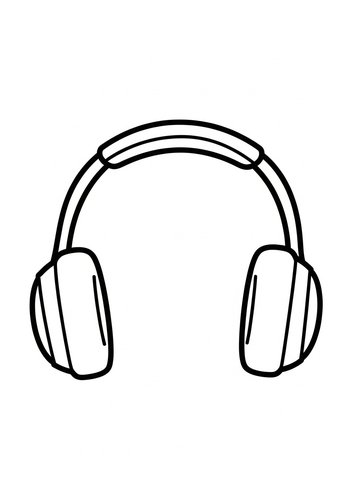 Headphones Coloring Page: Tune In To Creativity