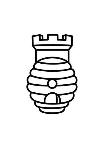 Honeycomb Castle Coloring Page