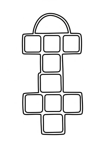 Hopscotch Fun: A Coloring Adventure