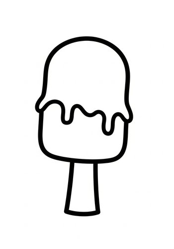 Ice Cream Coloring Page: Sweet Summer Treat