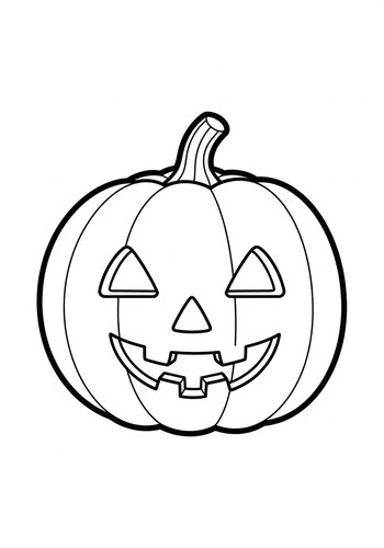 Jack-o'-lantern Coloring Page Fun