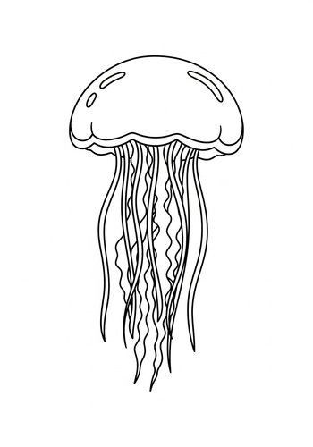 Jellyfish Coloring Page: Aquatic Adventure