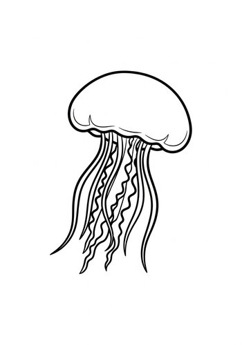 Jellyfish Coloring Page: Dive Into Aquatic Art