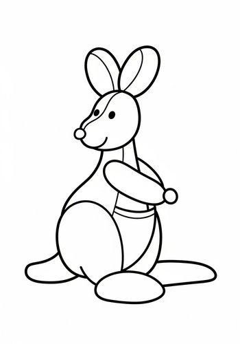 Kangaroo Coloring Page: Hop Into Fun