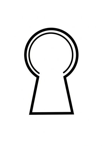 Keyhole Coloring Page: Unlock Your Imagination